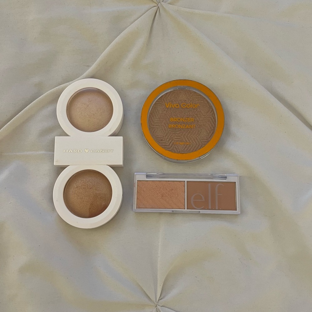 Highlighter and bronzer bundle set